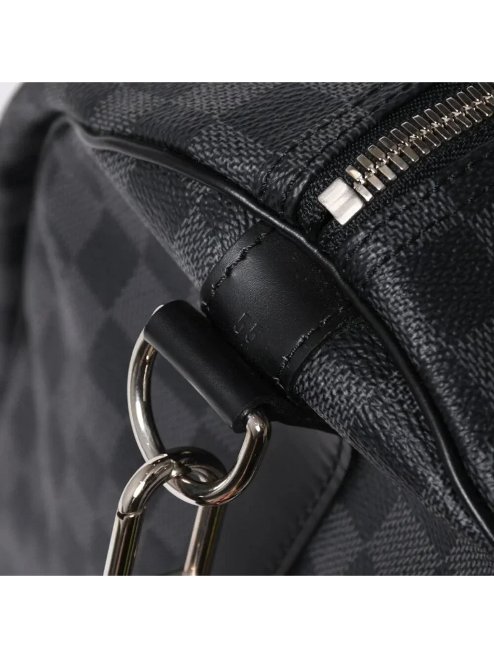 Louis Vuitton Keepall Bandouliere 55 Boston Bag Damier Graphite Black